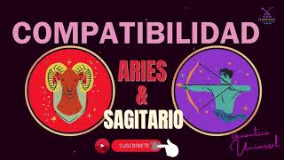 MUJER SAGITARIO y HOMBRE ARIES ¿Son COMPATIBLES ¿AMOR¿CÓMO son CÓMO PAREJA  CUÁNTICO UNIVERSAL [upl. by Aimit]