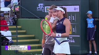 SchuursStefani vs EikeriGuo R2  Indian Wells 2024 [upl. by Nahtaoj]