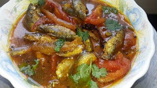 puti macher tok tomato diye। famous bengali small fish recipe [upl. by Elna6]