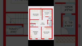 690 square feet house plan design idea shortsvideo shortvideo shortsfeed home house shorts [upl. by Eseela]