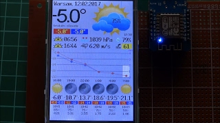 ESP826635quot TFT Internet Weather Station  Final version [upl. by Eberto]