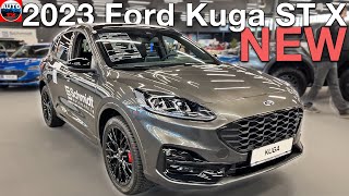 NEW 2023 Ford Kuga STLine X PHEV  REVIEW exterior amp interior [upl. by Megen974]