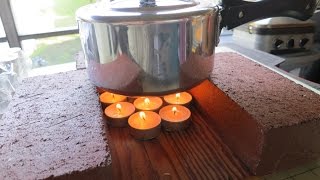 Can you use tea light candles to pressure cook or camp stove yes you can [upl. by Michon67]