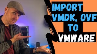 How to import a VM vmdk ovf ova into VMware vSphere vCenter  VIDEO TUTORIAL [upl. by Aiuqat]