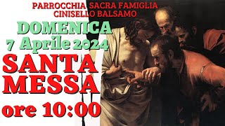 Santa Messa domenica 7 Aprile 2024 ore 1000  Domenica in Albis  della Divina Misericordia [upl. by Mackay]