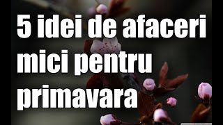 5 idei de afaceri mici pentru primavara 2021 [upl. by Seka]