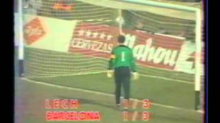 1988 November 9 Lech Poznan Poland 1Barcelona Spain 1 Cup Winners Cupavi [upl. by Akineg]