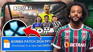 🚨 BOMBA PATCH 2024 PPSSPP 100 ATUALIZADO NO ANDROID ✅ MOD PES 2023 [upl. by Yarehs]