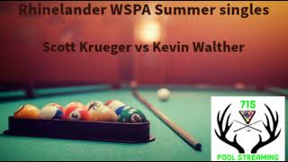 Rhinelander WSPA Summer singles Scott Krueger vs Kevin Walther [upl. by Nelan819]