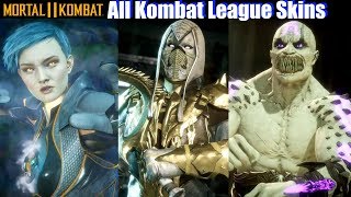 MK11 All Kombat League Skins All Seasons Rewards  Mortal Kombat 11 [upl. by Ytsirt172]