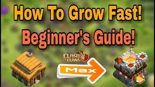 HINDI How to grow fast in clash of clans and max your townhall best tips amp tricks FOR BEGINNERS [upl. by Suivatco]