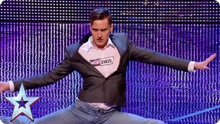 Comedy Impressionist DOES THE SPLITS  Britains Got Talent [upl. by Nahpos194]