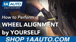 How to Perform Wheel Alignment by Yourself [upl. by Aerdnek139]