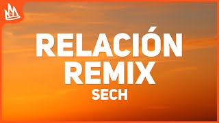 Sech  Relación Remix Letra ft J Balvin Farruko ROSALÍA [upl. by Friday]