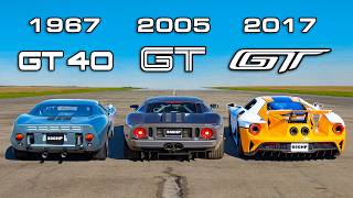 Ford GT Generations DRAG RACE [upl. by Orlantha]