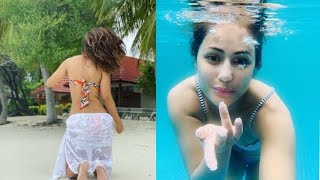 Hina Khans H0TTEST Bikini Photoshoot In Maldives  Bikni Shoot  Maldives [upl. by Foote619]