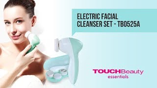 Electric Facial Cleanser Set TB0525A  Touch Beauty Essentials India [upl. by Massimo]