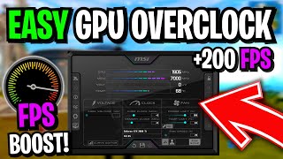 How To Use Msi Afterburner To Overclock YOUR GPU 🔧 SAFE Overclocking GUIDE in 2022 [upl. by Atteloc574]