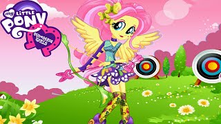 Equestria Girls Archery Style Friendship Games Fluttershy [upl. by Stewardson783]