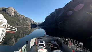 CAR FERRY LYSEFJORD hanggliding basejumping speedgliding [upl. by Kra320]