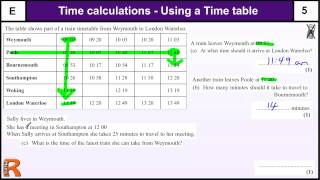 Time Calculations and Timetables GCSE Maths Foundation revision Exam paper practice amp help [upl. by Nalda869]