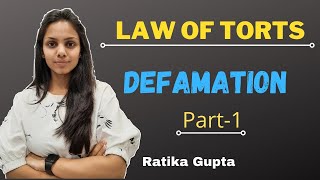 Defamation Part1 Law of Torts [upl. by Enitnemelc]