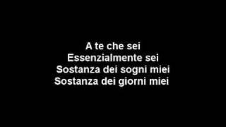 A te  Jovanotti Lyrics [upl. by Khano]