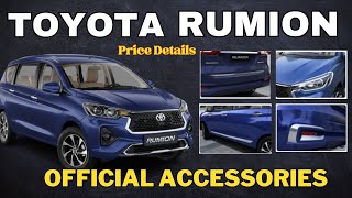 Toyota Rumion Accessories I Toyota Rumion 2024 Official Accessories I Toyota Rumion Modified [upl. by Nossyla707]