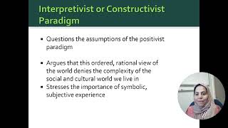 Research Paradigm and Approaches Types of research paradigms  3 [upl. by Ydde]