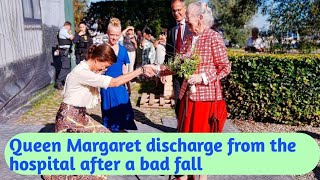 Back Home Queen Margrethe Leaves Hospital After Fall [upl. by Allyce449]