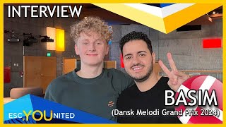 INTERVIEW with Basim DMGP 2024 Johnny  DENMARK EUROVISION 2024 [upl. by Naruq]