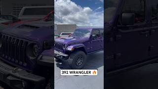 SPOTTED A PURPLE 392 JEEP WRANGLER🔥 jeep392 jeep wrangler spotted viral bigtruck bigtires [upl. by Adaline]