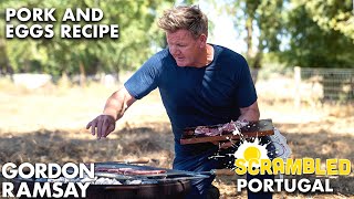 Gordon Ramsay Cooks Up Portuguese Bacon and Eggs  Scrambled [upl. by Rocker135]