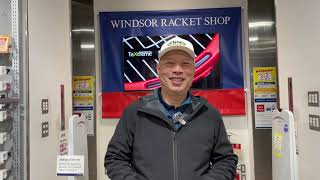 I FIND EXCLUSIVE TENNIS RACKETS AT WINDSOR RACKET SHOP IN SHIBUYA AND I BUY ONE FOR COACH CHRIS [upl. by Obmar]