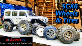 Axial SCX6 Wheel and Tire Choices  Upgrades [upl. by Irakab]