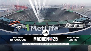 Madden NFL 25  Denver Broncos vs Nww York Jets 2024 Week 4 Sim [upl. by Gwen]