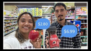 Grocery shopping 🛒in Canada 🇨🇦  Week 1  My travel story [upl. by Buckie]