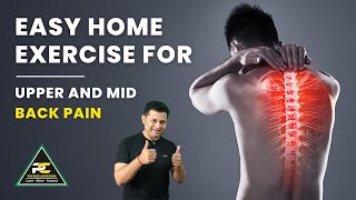 Best way to mobilize mid and lower thoracic spine  Easy home exercise for back pain and stiffness [upl. by Seftton]