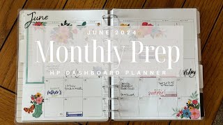 Preparing for June in my Happy Planner Dashboard Planner [upl. by Marlow]