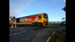 Freight train at Pohlen Road [upl. by Corey]