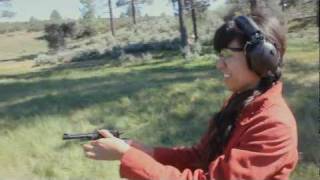 Loading and Firing the Nagant Revolver with Liz [upl. by Aspia]