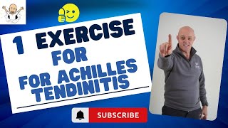 1 exercise for Achilles tendinitis  Achilles tendonitis  Achilles tendonitis treatment [upl. by Sorci406]