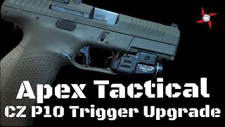 CZ P10 Series Trigger Upgrade  Apex Tactical Action Enhancement Trigger Kit  Review [upl. by Ddart]