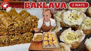 BAKLAVA 2 WAYS  Chef RV [upl. by Seessel845]