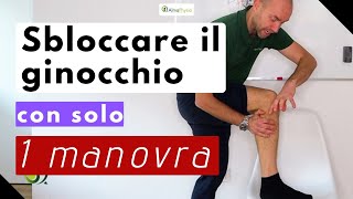 Sbloccare il ginocchio con solo 1 manovra [upl. by Releehw890]