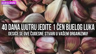 40 DANA UJUTRU JEDITE 1 ČEN BIJELOG LUKA Desiće se OVE ČUDESNE stvari u vašem organizmu [upl. by Guildroy]