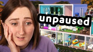 building a DOLLHOUSE for my sims unpaused challenge Streamed 51724 [upl. by Atiuqam]