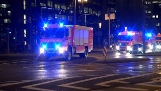 Brandmelderalarm im Frankfurter Hauptbahnhof 11 Einsatzfahrzeuge von 4 Feuerwachen [upl. by Hsaka24]