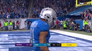 Marvin Jones’ Amazing Touchdown Catch in Double Coverage  Vikings vs Lions Thanksgiving Game [upl. by Lil]