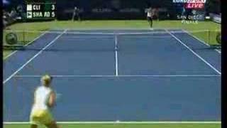 Tennis 2006 Rally of the Year Kim Clijsters  Maria Sharapova [upl. by Gwenny]